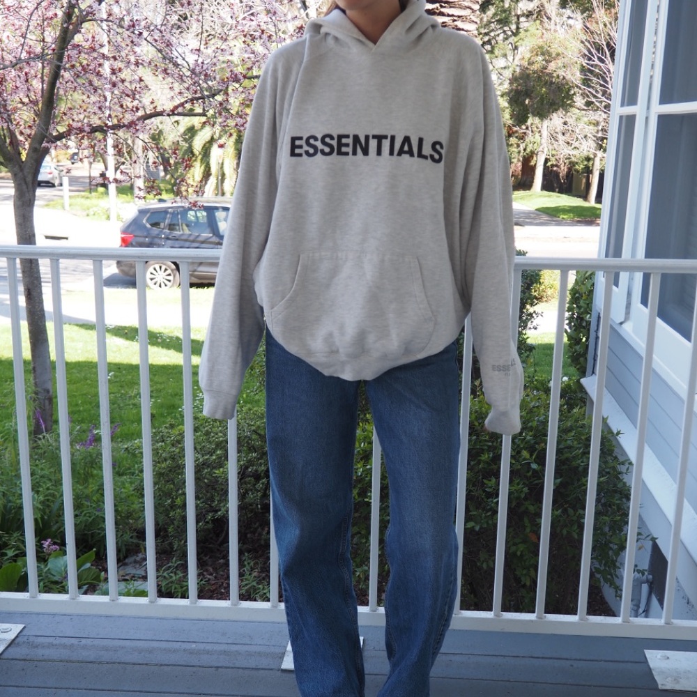 Essentials FOG grey hoodie sweatshirt
